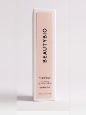 BeautyBio SEALED! NIB! The Pout Volumizing Lip Serum in Sparkling Rose. .5fl oz